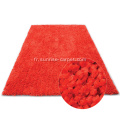 Tapis de tapis en polyester Shagy en couleur simple